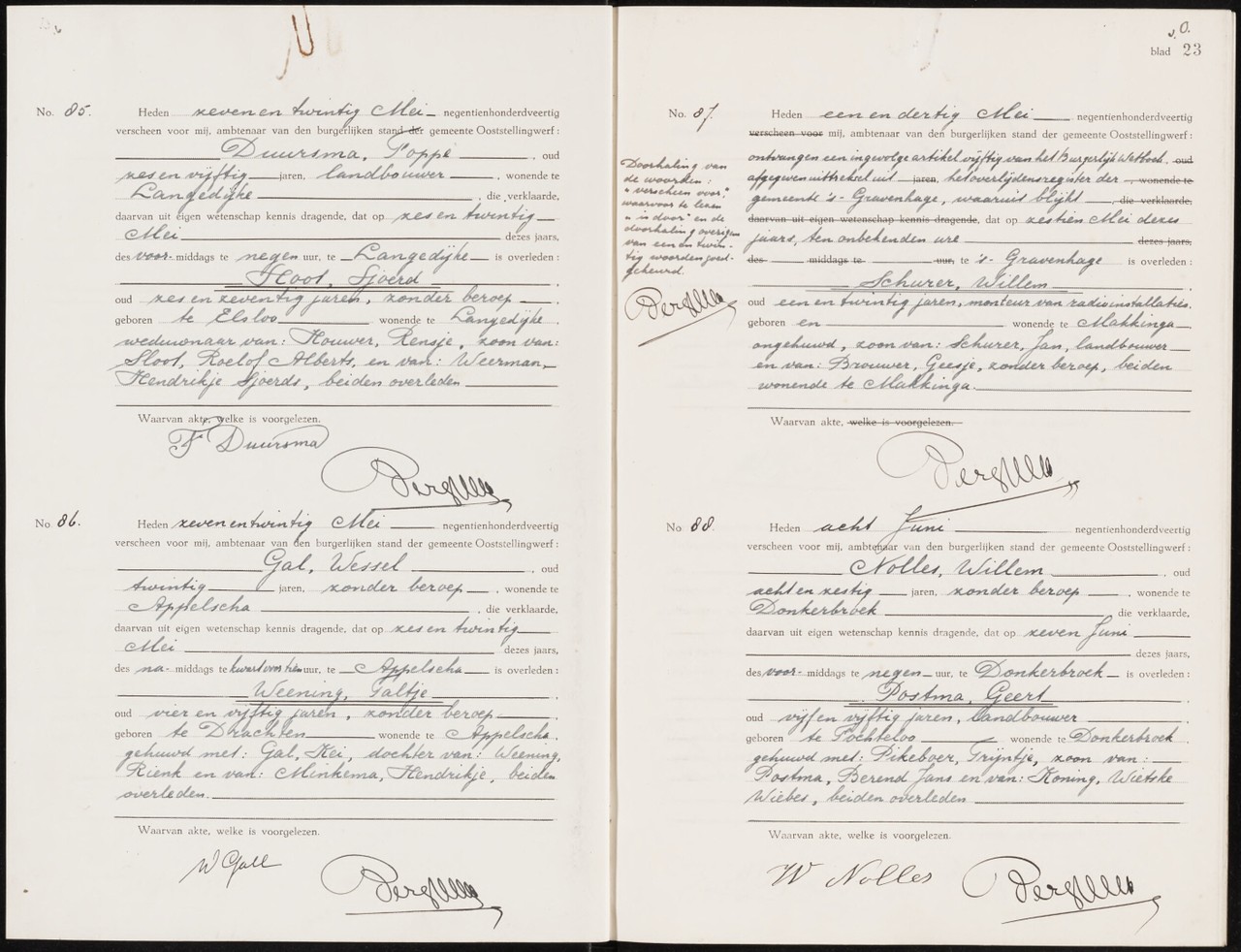 Willem Schurer, a soldier from Makkinga 