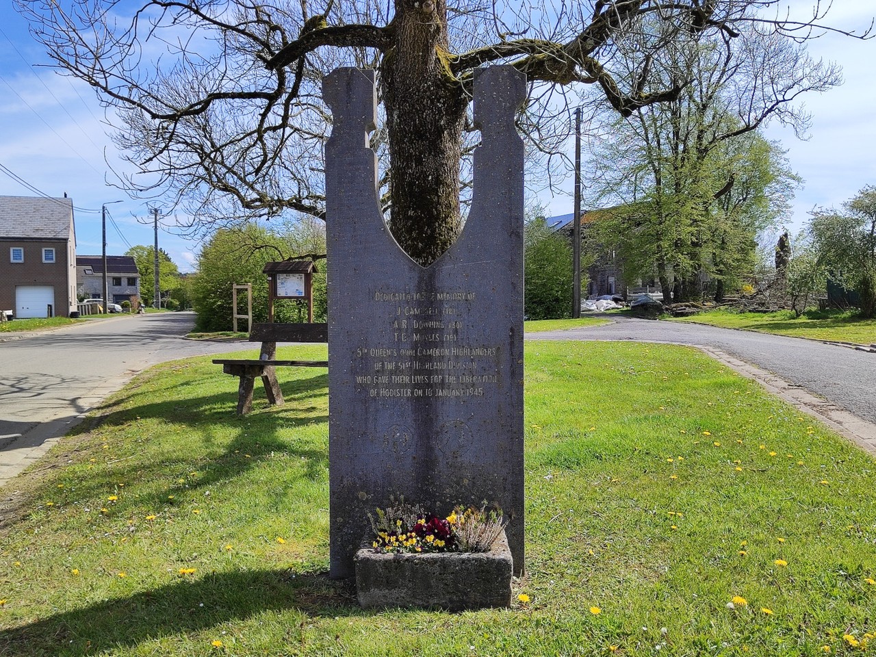 Das Denkmal für das 5. Battalion der Queen's Own Cameron Highlanders