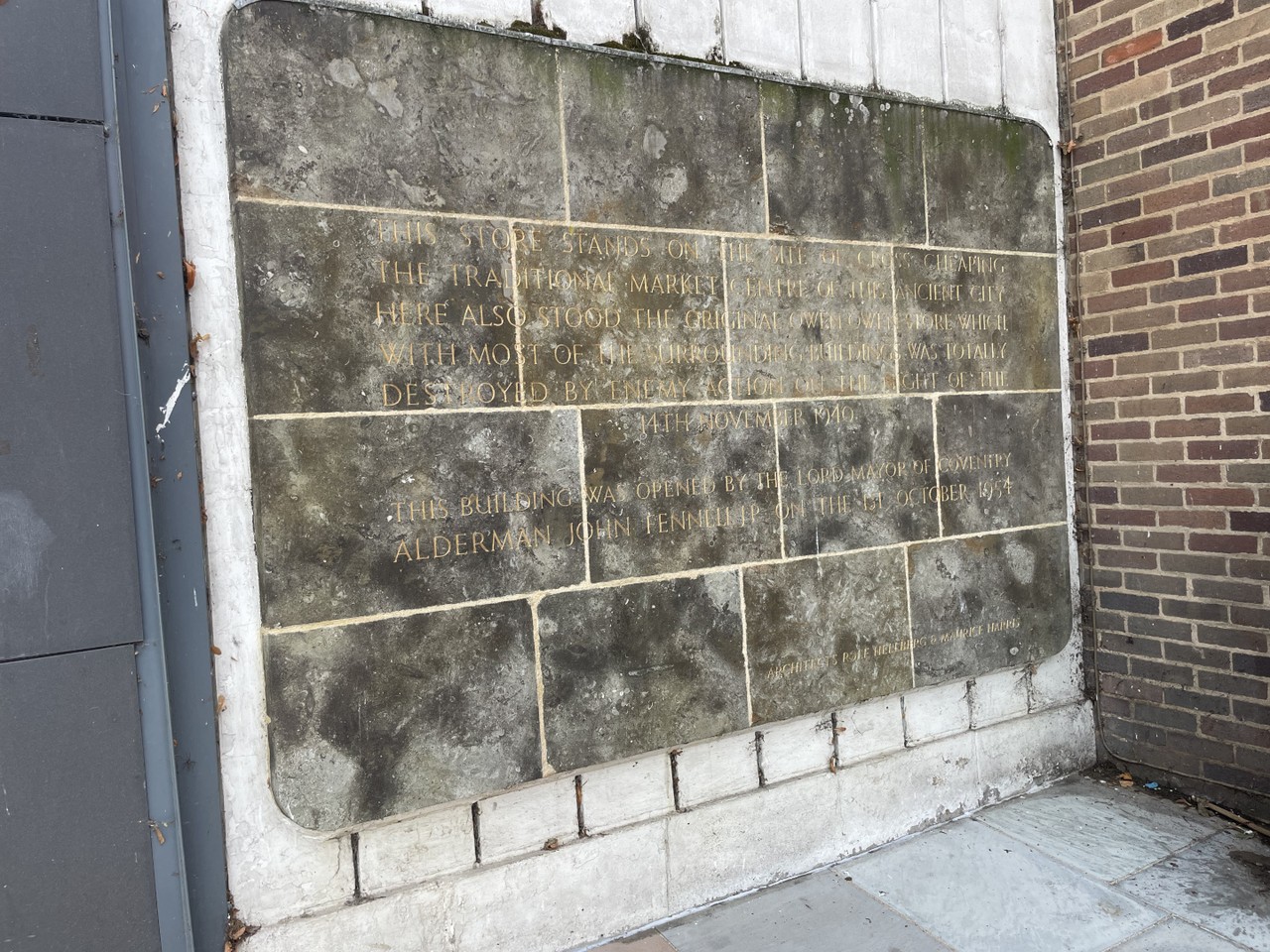 ​Owen & Owen Store​ Memorial Plaque