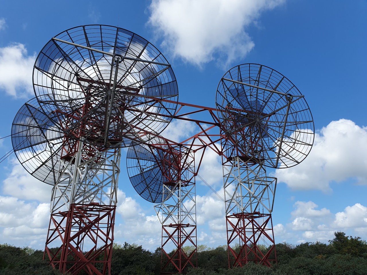 Four military-historical phases in a dune area