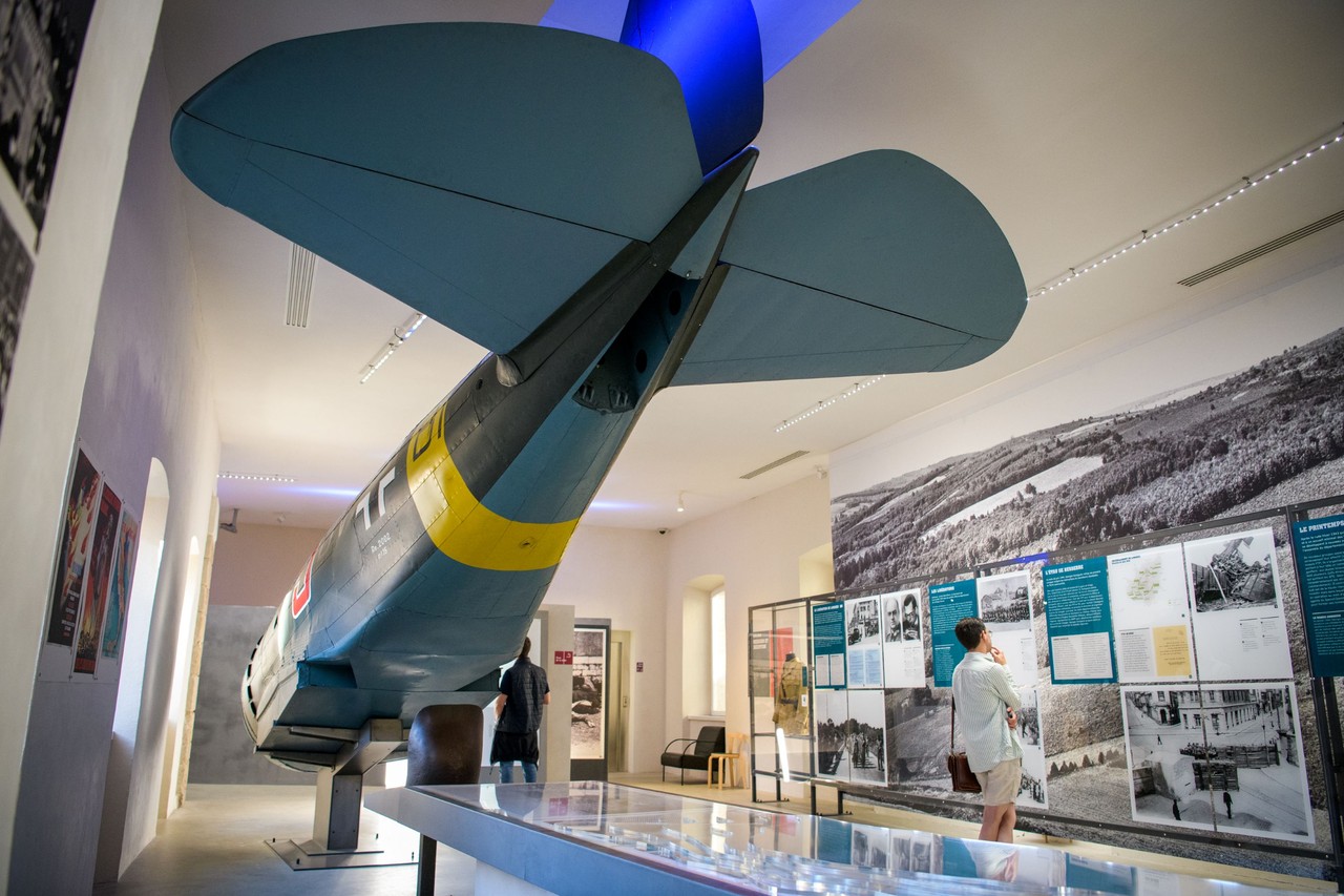 Un avion comme trophée au musée de la Résistance