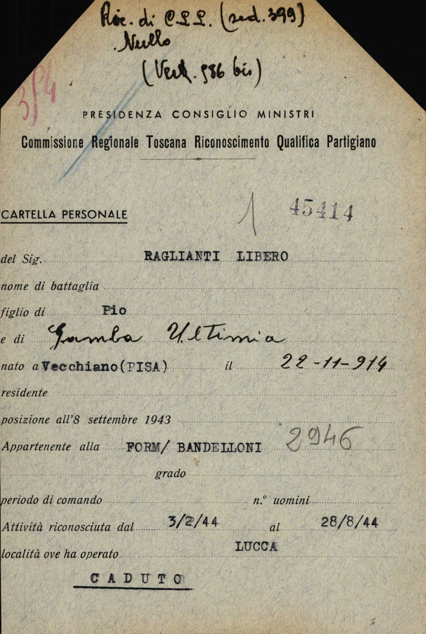 Father Libero Raglianti