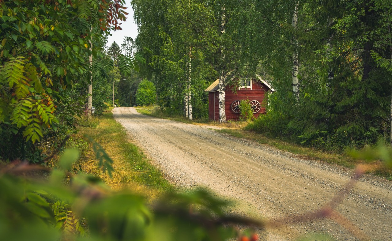 La rue principale du village de Möhkö