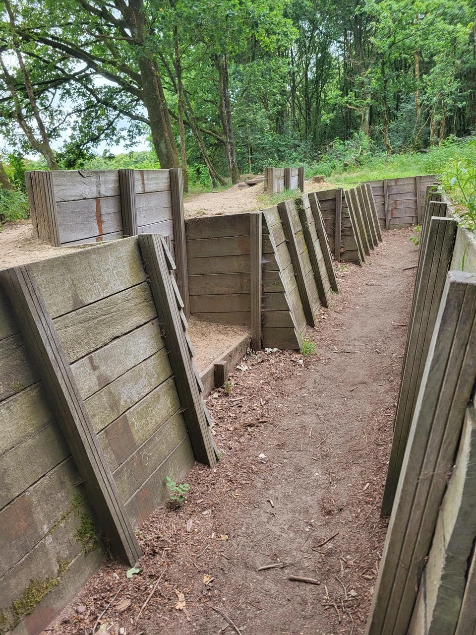 In the trench