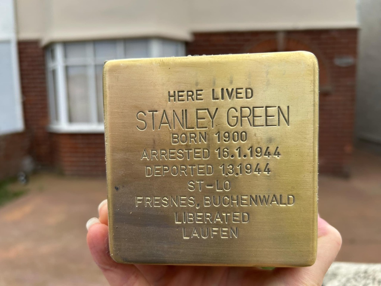 ​​Stolperstein in memory of Stanley Green
