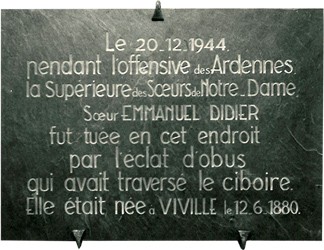 Das Institut Notre-Dame de Bastogne, ein Internat in der Hitze des Gefechts