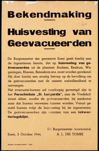 The second evacuation of Wageningen